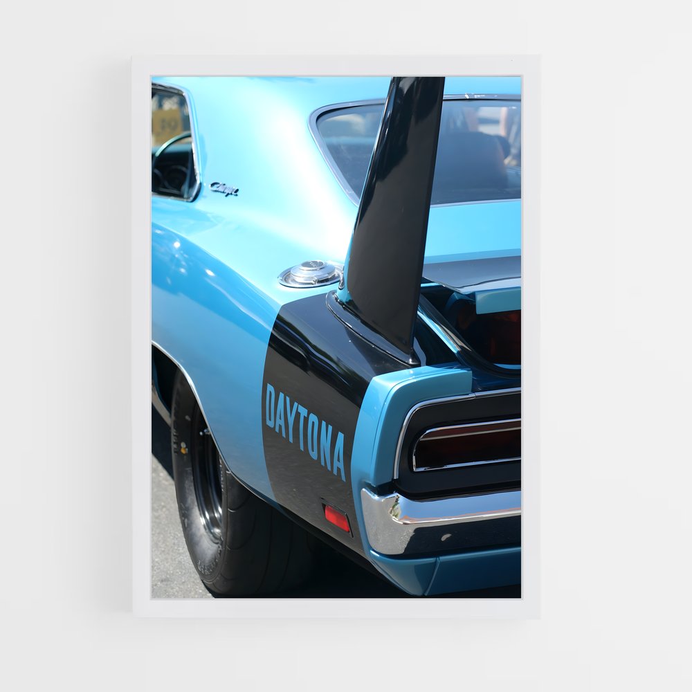 Poster Daytona Blue Racer – affiche Dodge (vue 3)